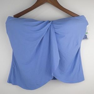 COPY - VINCE CAMUTO CRUISE DRAPED, BLUE, NEW WITH TAGS, TANKINI TOP